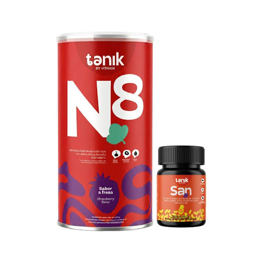 Combo Multivitaminico N8 Tanik  X 600 Gr + Purgante San TANIK POLVO x 1 Alimento en polvo con proteína de soya, superfrutas y vitaminas esenciales
Descubre una combinación poderosa de energía natural y nutrición completa. Nuestra fórmula está diseñada para fortalecer tu c