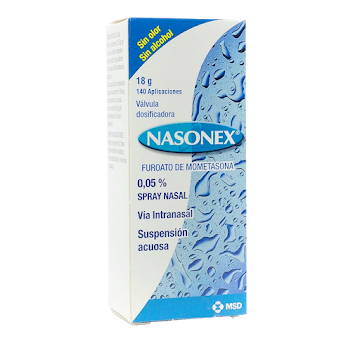 Nasonex Furoato de Mometasonoa 0.05% MSD Frasco x 140 Aplicaciones  