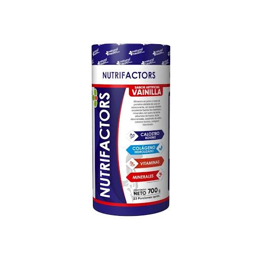 Nutrifactors Calostro Bovino 700 g – Proteína y Energía NATURAL HEALTH POLVO x 1 Suplemento nutritivo con calostro bovino, proteínas y vitaminas que ayuda a fortalecer el sistema inmune, apoyar la energía y contribuir al bienestar general. Ideal para complementar la nutrición diar