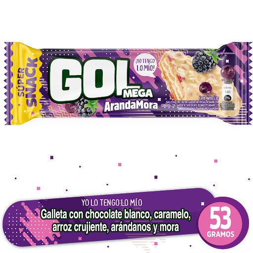 Galleta Gol Mega Aranda Mora x 53 gr