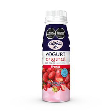 Yogurt Alpina Original   Fresa Botella x 240 gr  
