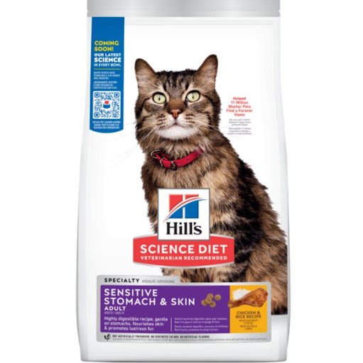 HILLS F ADULTO SENSITIVE STOMACH SKIN 3.5 LB Hills Bolsa x 1 El alimento seco para gatos Hill's Science Diet Sensitive Stomach & Skin proporciona una salud digestiva óptima mientras nutre la piel y promueve un pelaje lustroso.