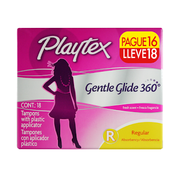 Tampones Playtex Gentle Regular Pague 16 Lleve 18  
