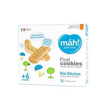 Galletas Infantiles Máh Sin Gluten +6 Meses x 125 gr  