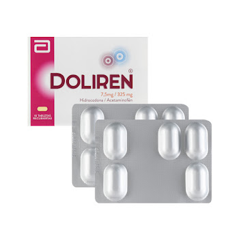 Doliren Hidrocodona + Acetaminofén 7.5mg/325mg Caja x 10 Tabletas  