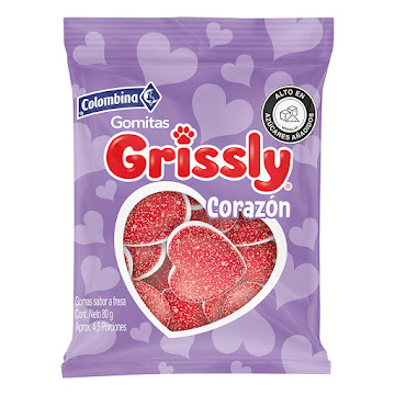 Goma Colombina Grissly Corazón x 80 gr  
