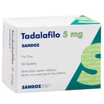 Tadalafilo Sandoz 5g Caja x 28 Tabletas  
