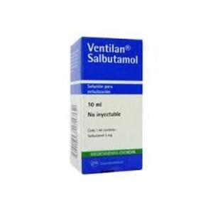Ventilan Salbutamol 5mg/1ml GSK Frasco x 10 ml  