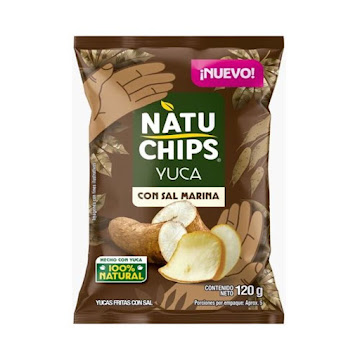 Chips De Yuca Natuchips Con Sal Marina Bolsa x 120 gr  
