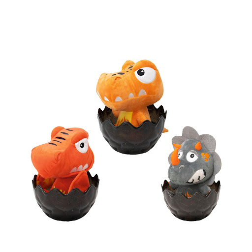 Peluche Crackin Eggs Edición Lava Dino Sorpresa Crakin Egg Caja x 1 Prepárate para una emocionante aventura con los Huevos Sorpresa Crackin Eggs Dino Egg Lava! Sumérgete en un mundo lleno de lava y dinosaurios con estos adorables Dinos de lava coleccionables. Cada hue