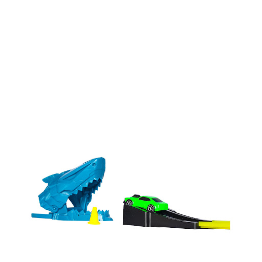 Pista de Carros Teamsterz Shark Attack x 5 Carros Teamsterz Caja x 5 Pon a prueba tu velocidad y creatividad, diviértete con las pistas de obstáculos. Pista Teamsterz Shark Attack. Pistas lanzadoras y de obstáculos, con diferentes diseño de dinosaurio, tiburón y mucho 
