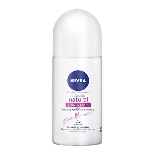 Desodorante Nivea Aclarado Efecto Satín Roll-On 48H x 50 ml