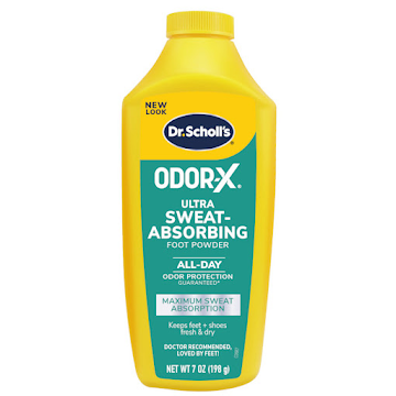 Polvos para Pies Ultra   Absorbentes Odor-X Dr Scholl´s x 98g  