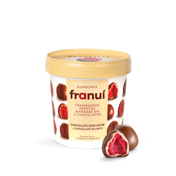 Frambuesas Cubiertas Con Doble Baño De Chocolate Con Leche Franui x 18 und  