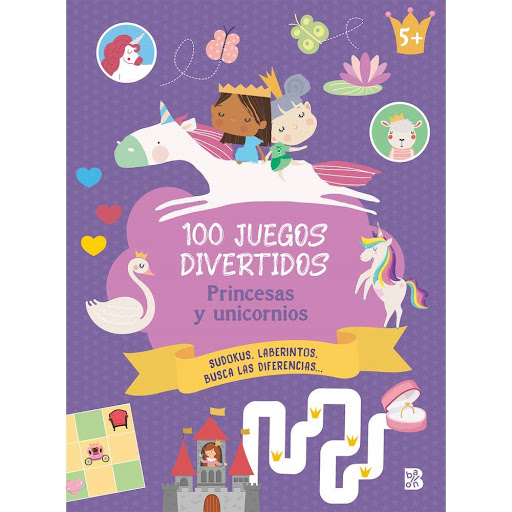 Princesas Y Unicornios. 100 Juegos Divertidos Ballon Libro x 1.0 Princesas Y Unicornios. 100 Juegos Divertidos   Con los 100 juegos divertidos de princesas y unicornios, fútbol, animales o vacaciones que contienen estos libros, te divertirás durante horas. Encuentr
