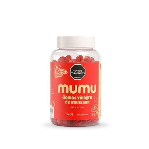 Gomitas Vinagre de Manzana 240 gr Mumu Tarro x 60 Unidades Un complemento diario que apoya la digestión, el manejo del apetito y el metabolismo.

Las Gomitas de Vinagre de Manzana de MUMU son una forma práctica y deliciosa de incorporar vinagre de sidra de ma