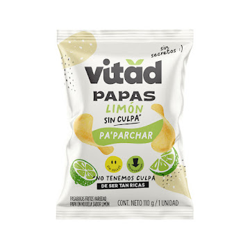 Papas Vitad Lima Limon x   110 gr  