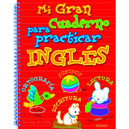 Mi Gran Cuaderno Para Practicar Inglés Susaeta Libro x 1.0 MI GRAN CUADERNO PARA PRACTICAR INGLES   Con este divertido cuaderno, podrás repasar y practicar tu inglés de forma divertida, desde lo más básico hasta escribir rimas, oraciones o un cuento: sonidos,