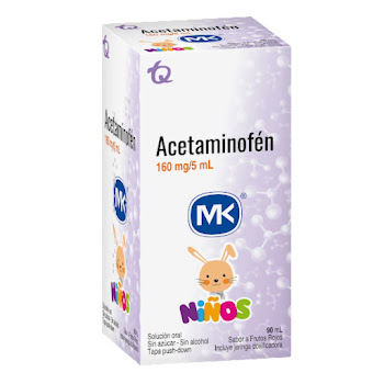 Acetaminofén MK 160 mg Jarabe Frasco x 90 ml  