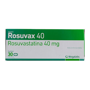 Rosuvax Rosuvastatina 40mg Megalabs Caja x 30 Tabletas  