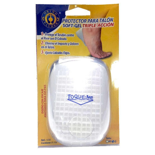 Talonera Tipo Tullis T-L Ortho Pauher Orthopauher  x  Talonera tipo tullis triple acción elaborada en silicona transparente con diseño anatómico para tus pies