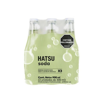 Soda Hatsu Sandía y Albahaca Botella x 3 und  