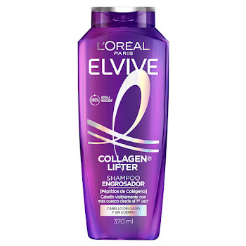 Shampoo Elvive Collagen Lifter Engrosador Botella x 370 ml  