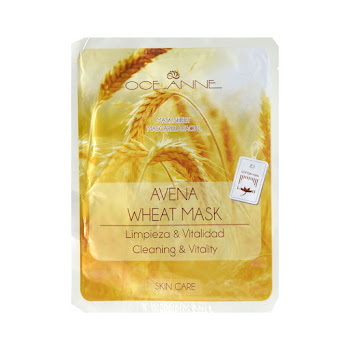 Mascarilla Facial Velo Oceanne Algodón Avena x 1 und  