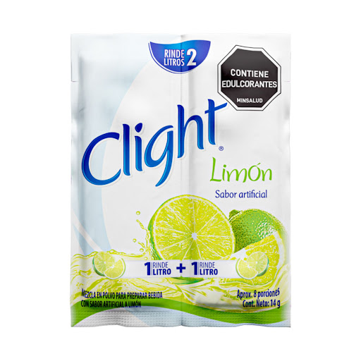 Refresco En Polvo Clight Sabor A Limón x 14 gr