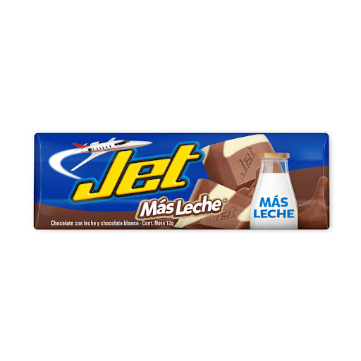 Chocolatina Jet Con Leche Y Calcio x 12 gr