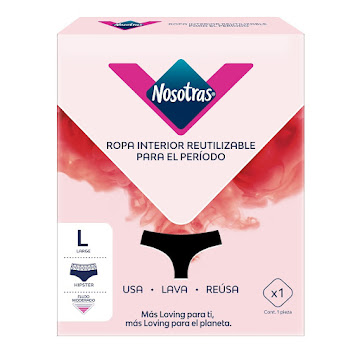 Panty Nosotras Hipster Azúl Talla L x 1 und  