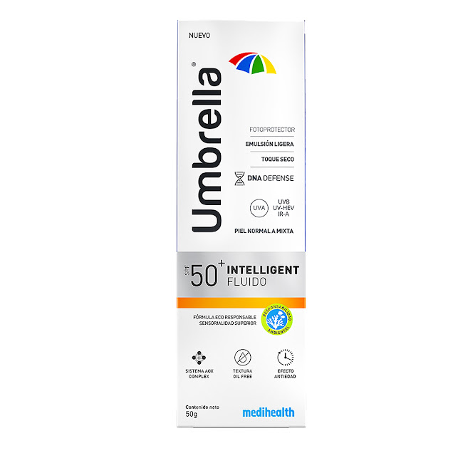 Protector Solar Umbrella   Intelligent Fluido Spf50+ X50gr.  