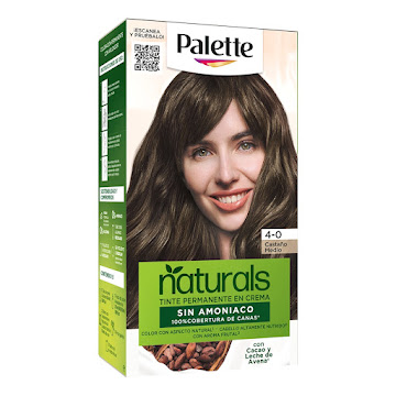 Tinte Palette Naturals Sin Amoniaco 4-0 Castaño Medio Caja x 1 und  