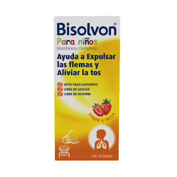 Bisolvon Niños Bromhexina 8 mg Sanofi Jarabe Frasco x 120 ml  