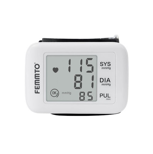Tensiómetro Digital de Muñeca con Detección de Arritmia  FEMMTO Caja x 1 