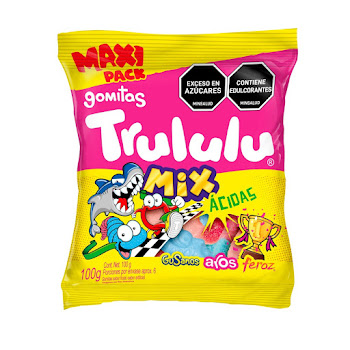 Gomitas Trululu Mix   Ácidas x 100 gr  