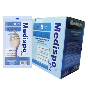 Guante de Latex   Esteril Medispo #8.5 x 1Par 