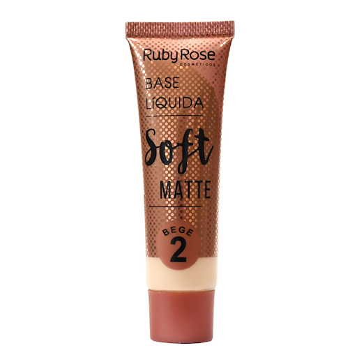 Base Líquida Ruby Rose Soft Matte Beige #2 x 29 ml