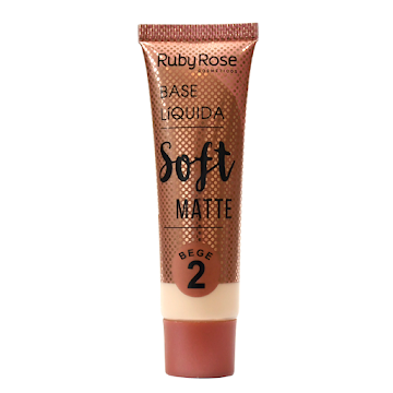 Base Líquida Ruby Rose Soft Matte Beige #2 x 29 ml  