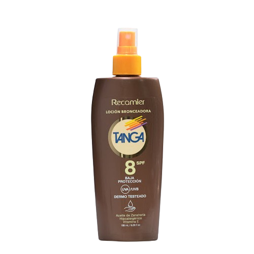 Bronceador Tanga Loción   Spf 8 x 185 ml