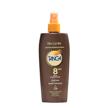 Bronceador Tanga Loción   Spf 8 x 185 ml  