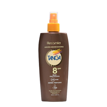 Bronceador Tanga Loción   Spf 8 x 185 ml  