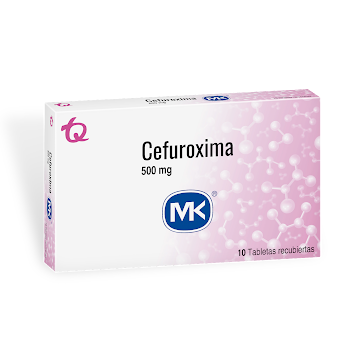 Cefuroxima 500 mg MK Caja x 10 Tabletas  