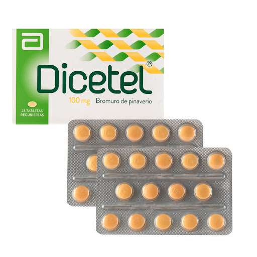 Dicetel Bromuro de Pinaverio 100 mg Abbott Caja x 28 Tabletas