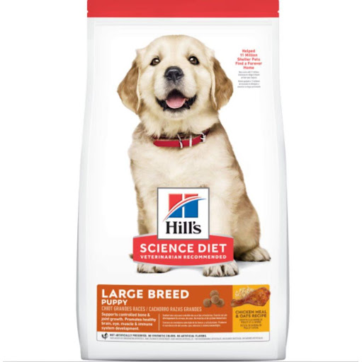 HILLS C PUPPY LARGE BREED 15.5 LB Hills Bolsa x 1 El alimento seco para cachorros de razas grandes Hill's Science Diet está especialmente elaborado con un nivel óptimo de calcio para controlar el crecimiento óseo, una necesidad de desarrollo única de
