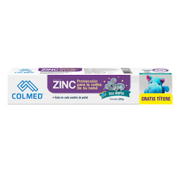Crema Antipañalitis Colmed Oxido de Zinc Tubo x 120gr + Gratis Titere  