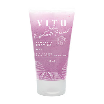 Jabón Exfoliante Con Antioxidantes Vitu Uva x 150 ml  