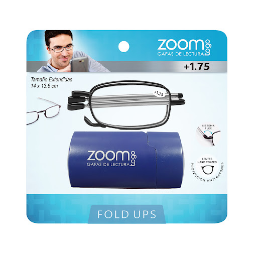 Gafas de Lectura Zoom To Go Plegable +1.75 x 1 und