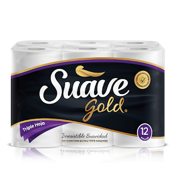 Papel Higiénico Gold Suave Triple Hoja x 12 und  