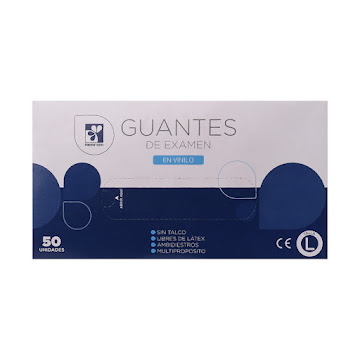 Guantes Vinilo Farmatodo   L Caja x 50 und  